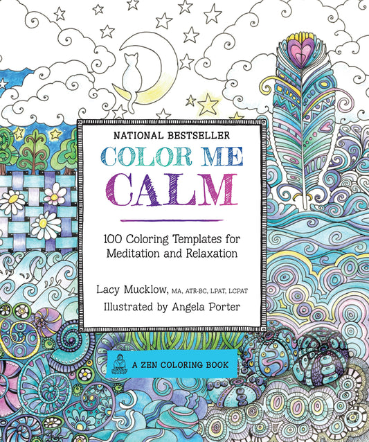 Color Me Calm: 100 Coloring Templates for Meditation and Relaxation book cover
