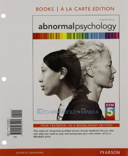 Abnormal Psychology, Books a la Carte Edition