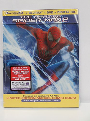 The Amazing Spider-Man 2 - Includes an Exclusive All-New Limited-Edition Marvel Comic Book + New Magno Collectible Case (Blu-Ray 3D/Blu-Ray/DVD/Digital HD UltraViolet Combo Pack) [3D Blu-ray]